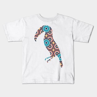 Toucan Silhouette with Pattern Kids T-Shirt